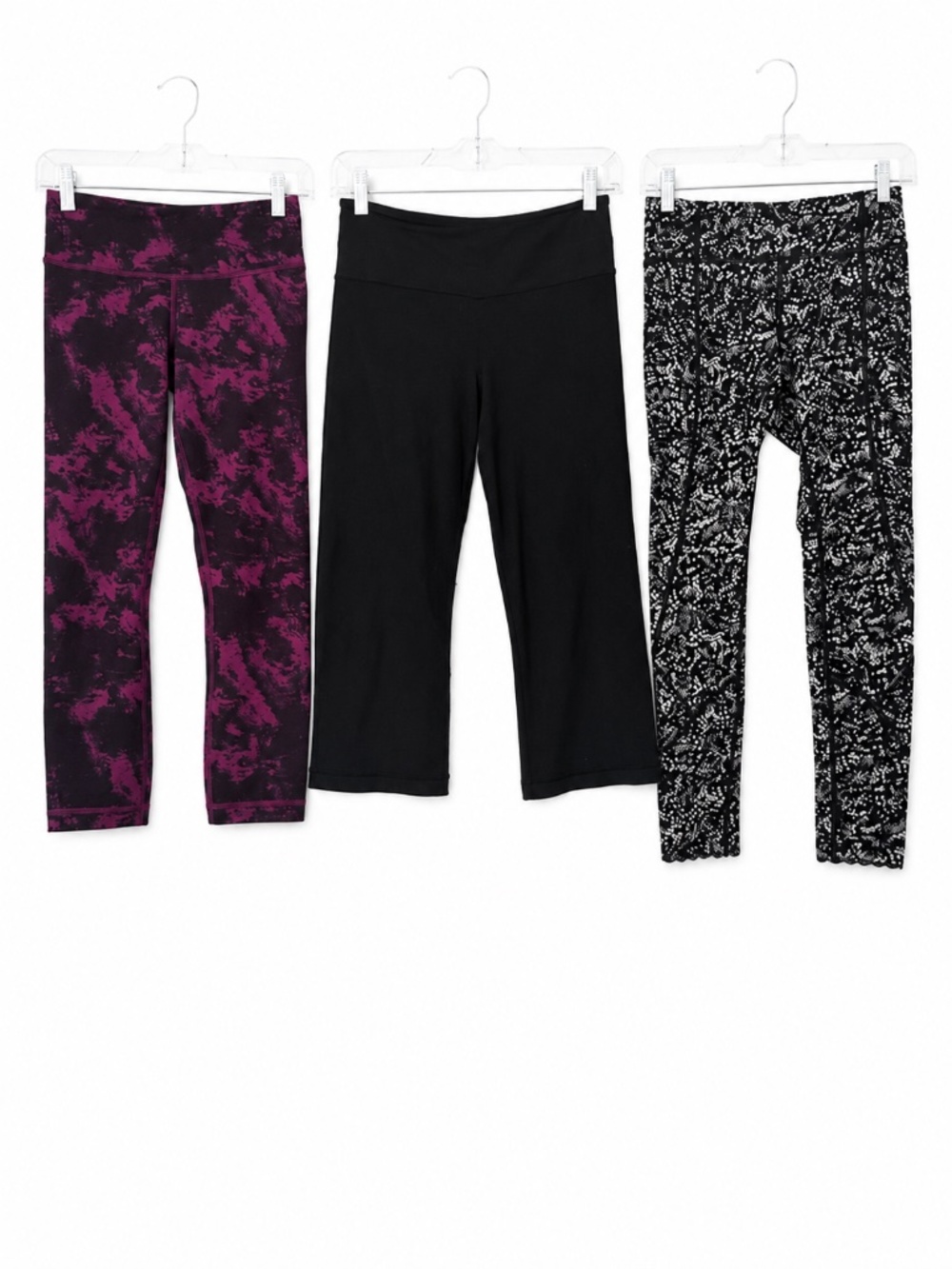 LULULEMON 3 Piece Leggings Bundle Mixed Prints Size 4